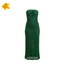 Vestido furadinho tomara que caia