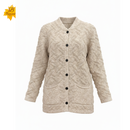 Casaco nervura botão